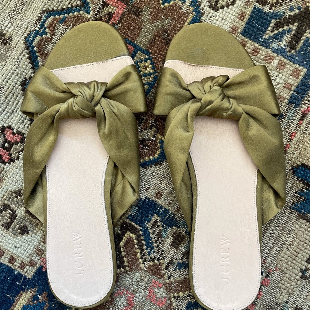 Jcrew satin slides